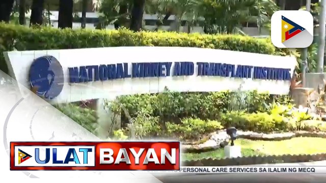 NKTI, naglaan ng sariling dialysis area para sa mga pasyenteng positibo sa COVID-19; hemodialysis facility na itinayo ng DPWH, bubuksan sa Miyerkules