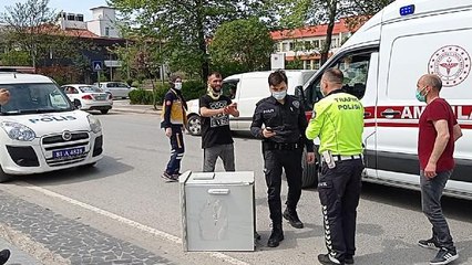 Son dakika haber! Polisten kaçarken kamyonetle EDS direğine çarpıp yaralandı