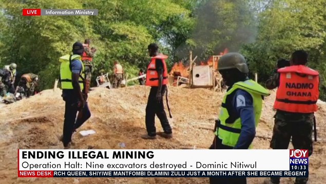 Illegal Mining: Gov’t gives updates on military operation against mining in water bodies(30-4-21)