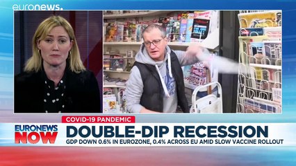 Europe’s economy slid back into recession as US roared ahead