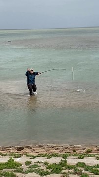 Fisherman Catches Fish By Hand After Fishing Line Breaks