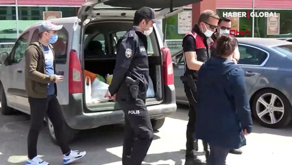 Markete aracıyla gidenlere ceza şoku