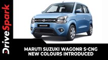 Maruti Suzuki WagonR S-CNG New Colours Introduced | Price, Sales & Other Details