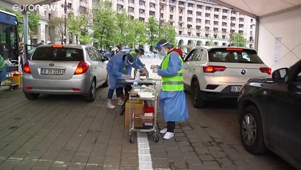 Újabb autós oltópont nyílt Romániában