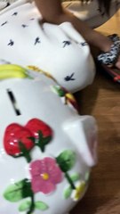 Daughter Breaks Piggy Banks After Two Years