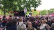 Acto de Pablo Iglesias en la Plaza Roja de Vallecas