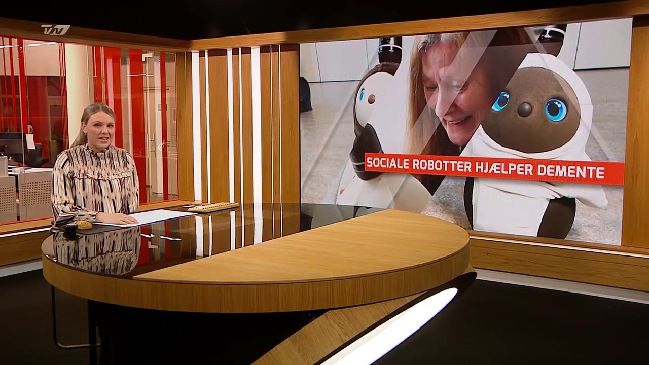 Social robot hjælper demente | Sociale robotter hjælper demente | Mikkel &  Hanne | Mou | Aalborg | 12-03-2021 | TV2 NORD @ TV2 Danmark - video  Dailymotion