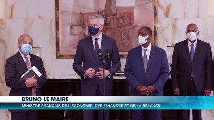 Le Président Alassane Ouattara a reçu Bruno Le Maire, Ministre français de l'Economie, des Finances  et de la Relance