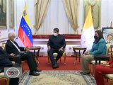 Presidente Maduro sostiene encuentro con Nuncio Apostólico y la niña Yaxury Solórzano, milagro del Beato Dr. José Gregorio Hernández