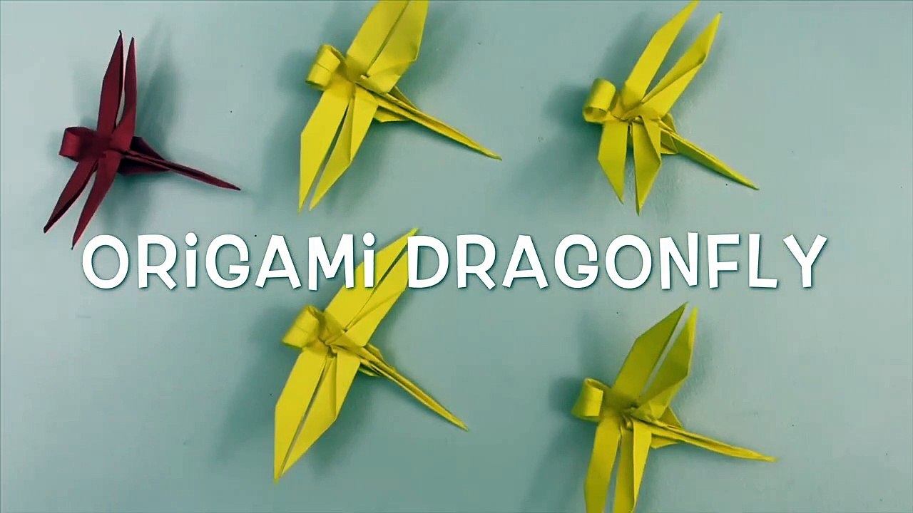 Diy Origami Dragonfly / Paper Crafts For School / Paper Craft / Easy Origami / Paper Dragonfly