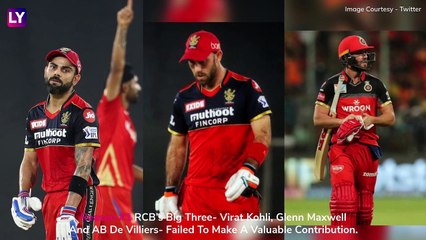 Punjab vs Bangalore IPL 2021: 3 Reasons Why Bangalore Lost