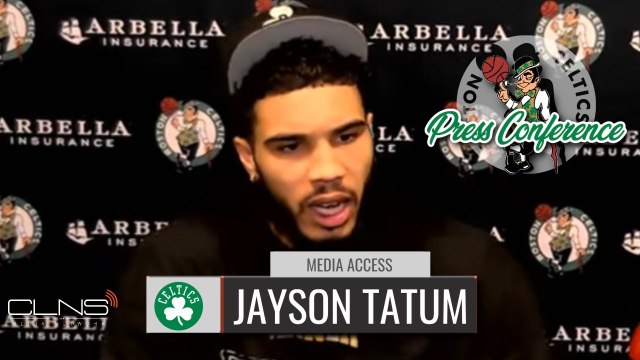 Jayson Tatum Reacts to tying Larry Bird Record with FRANCHISE RECORD 60 Points