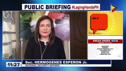 Panayam ng PTV kay National Security Adviser Sec. Hermogenes Esperon Jr. kaugnay ng sitwasyon sa tensyon sa pinag-aagawang teritoryo sa bansa at mga isyu tungkol sa NTF-ELCAC