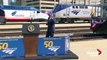 “Amtrak Joe” Biden makes push for infrastructure spending in Philadelphia