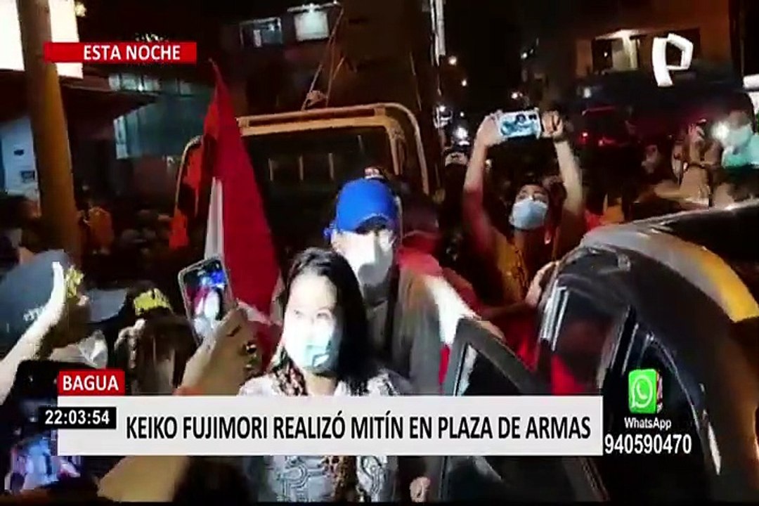 Elecciones 2021: Keiko Fujimori realizó mitin en Bagua Grande
