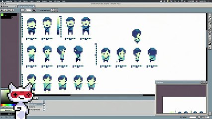 Aseprite Top Down Pixel Art Character Design And Animation Part 1 - Tutorial