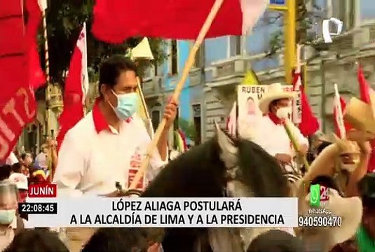 Elecciones 2021: López Aliaga anhela ser alcalde de Lima y luego postular a las próximas elecciones