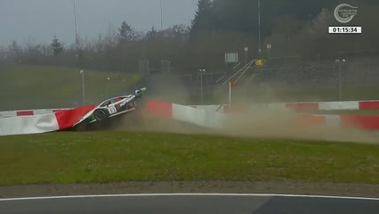 Nurburgring Endurance Series 2021 Race 3 Qualy Perera Big Crash Brake Failure