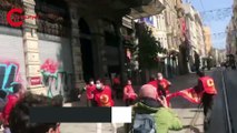 Taksim'e çıkmak isteyenlere sert müdahale