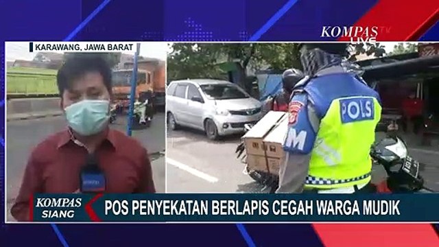Cegah Warga Mudik, Pos Penyekatan Diperluas di Jalur Arteri Karawang-Bekasi