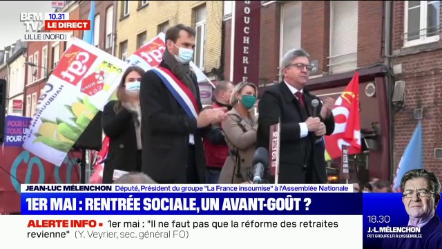 Jean-Luc Mélenchon (LFI): Je souhaite que le 1er mai 2022, je revienne vous voir comme président de la République