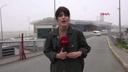 Trabzon'da uçuşlara sis engeli