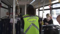 Jandarmadan toplu taşıma araçlarına kısıtlama denetimi