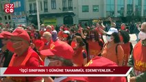 DİSK, barikatlardan geçerek Taksim’e yürüdü, 1 Mayıs çelengini Anıt'a koydu