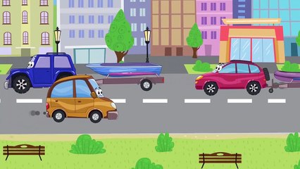 Learn Colors with Animals - Car Cartoons for Kids. Cartoon for Children and baby with Be Be Workshop