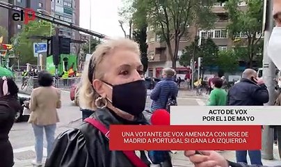 Simpatizante de Vox: "Si la izquierda gana, me voy a Portugal a vivir. Miedo me da. No queremos otra Venezuela"