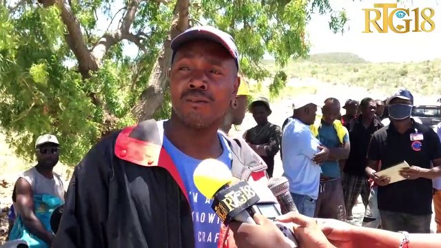 Nader Joiséus minis TPTC a vizite travay wout kap fèt nan mòn chen ki twouve'l nan depatman nodwès