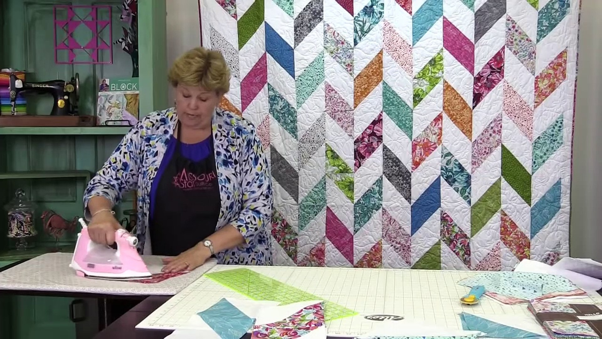 Make A Herringbone Quilt With Jenny Doan Of Missouri Star! (Video Tutorial)  - video Dailymotion