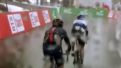 Download Video: Cycling - Tour de Romandie 2021 - Michael Woods wins stage 4, Geraint Thomas crash