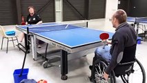 A Boos, une section tennis de table handisport, où personnes handicapées et personnes valides s'entrainent ensemble