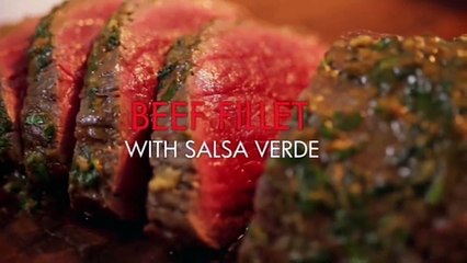 Rare Fillet Of Beef With Salsa Verde & Truffled New Potatoes | Gordon Ramsay