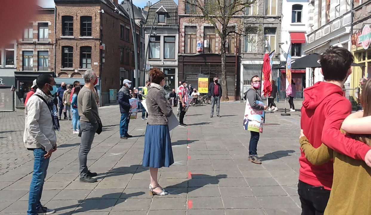 Mons - 1er mai - manifestation PTB - Imagine