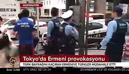 Türk bayrağını indiren Ermeni provokatöre meydan dayağı