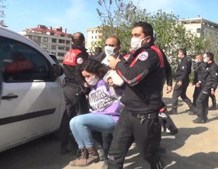 TRABZON'DA İZİNSİZ '1 MAYIS' YÜRÜYÜŞÜNE MÜDAHALE: 9 GÖZALTI, 1 YARALI