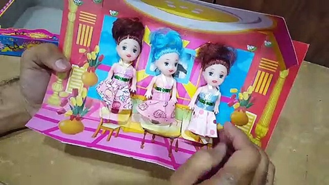 Unboxing and Review of cute 3 pcs dolls set for your kids