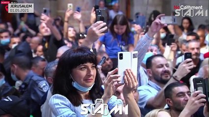 Kudüs'te Ortodoks Hristiyanların kısıtlamasız Kutsal Ateş ayini