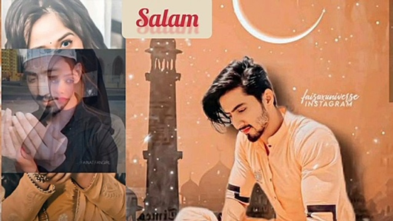 Ya Habibi Ya Mohammad Ya Nabi Salam Alaika, naat Shareef Whatsapp status video, entertainment Couple Goal #faisu #faisuNewInstagramVideosAndReels