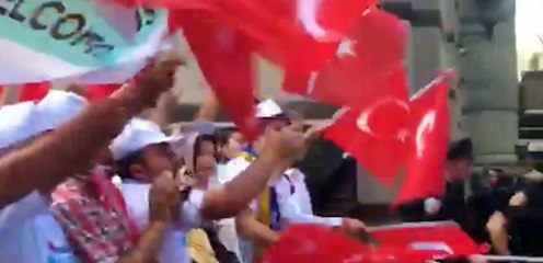 Cumhurbaşkanı Erdoğan ABD'de sloganlarla karşılandı