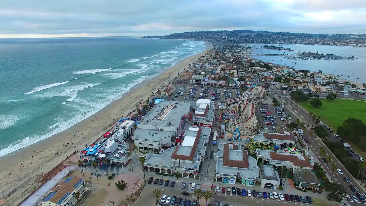 Amazing Aerial View Of A Beautiful Island 8k