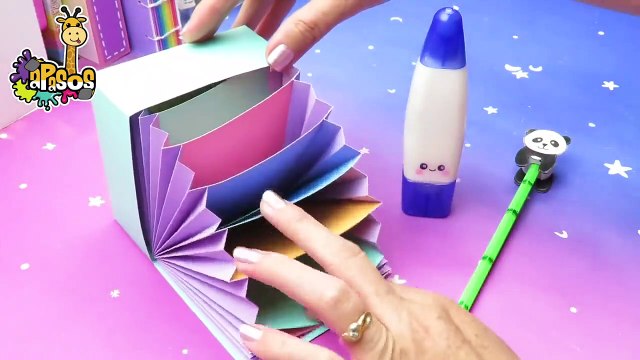 Unicorn Desk Organizer From Cardstock - Paper Organizer | Apasos Crafts Diy