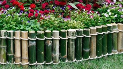Bamboo Garden Border Fence Edging | Diy Garden
