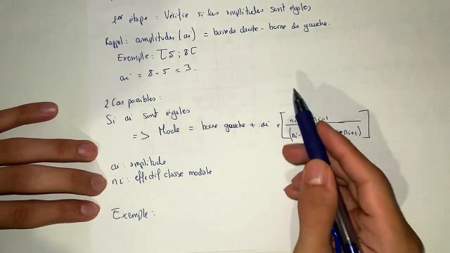 Comment calculer le mode ? Statistiques descriptives S1