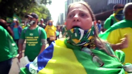 Protestas pro y contra Bolsonaro en Brasil