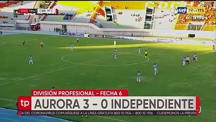 Aurora venció 3 a 0 a Independiente por la fecha 6