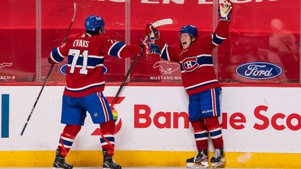 Caufield gets first NHL goal with OT winner