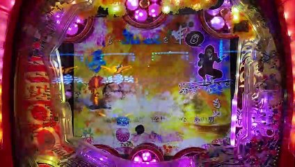 【花の慶次漆黒】紫炎保留からの赤フラ・ドデカ文字!!
